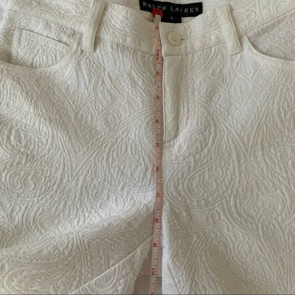 Ralph Lauren White Paisley Pants - Picture 10 of 16